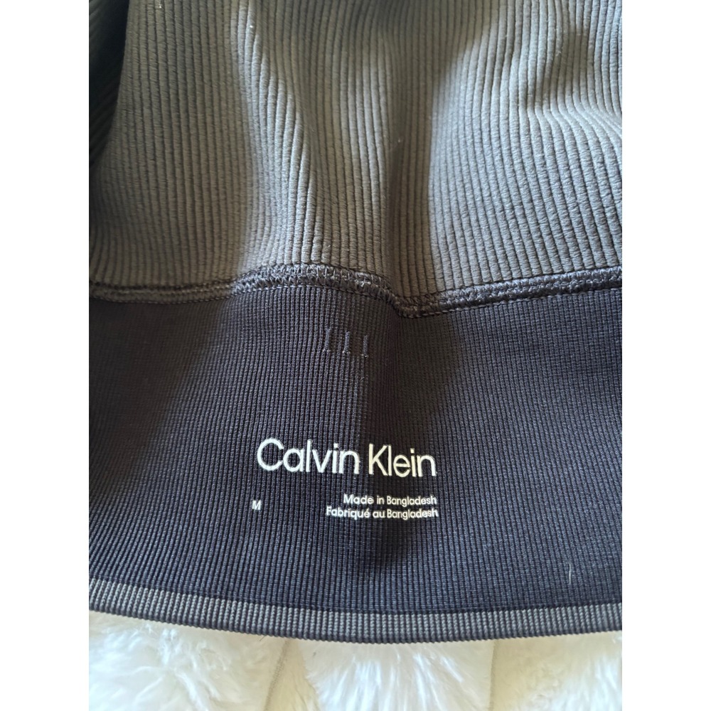 Calvin Klein Sport Ribbed Zip Jacket & Leggings Set Black Womens Medium NWT - Picture 4 of 7